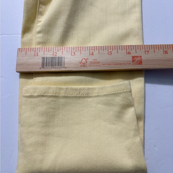 Bundle/2 Talbots Ankle Cropped Jeans White Skinny and Butter Yellow Slim. NWT 4P - Picture 7 of 16